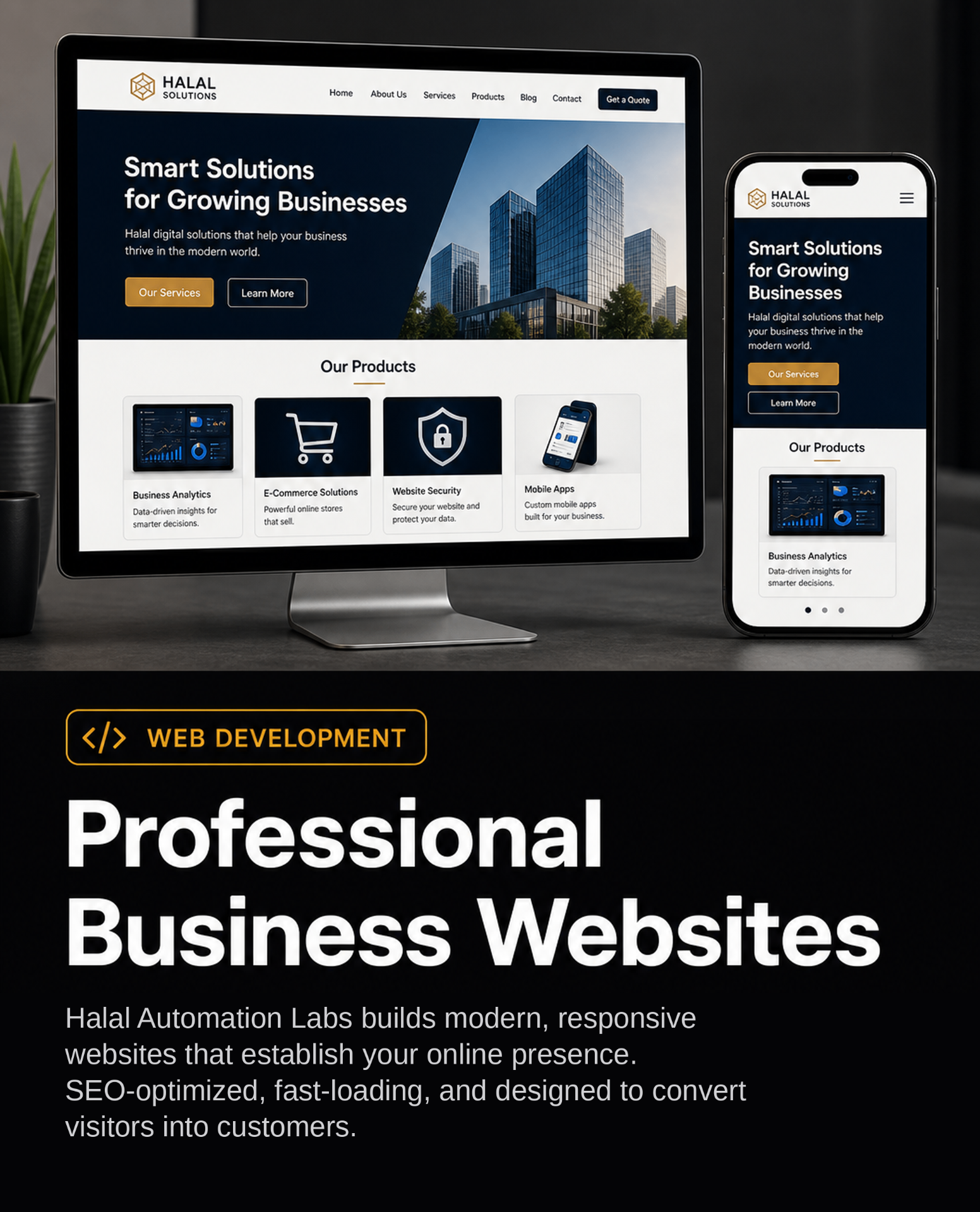 Professional business websites